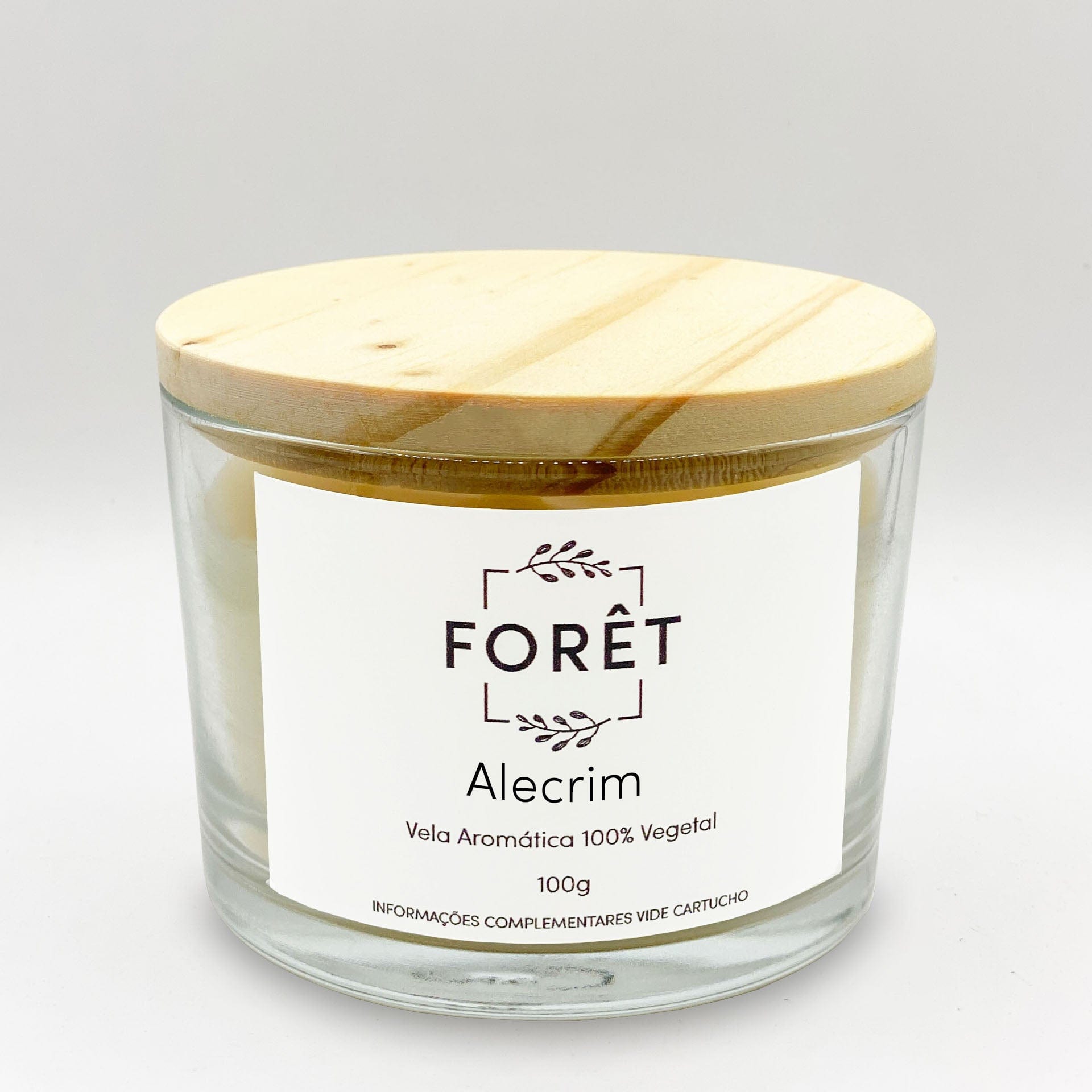 100g Vela Aromática Alecrim Forêt Vela Perfumada