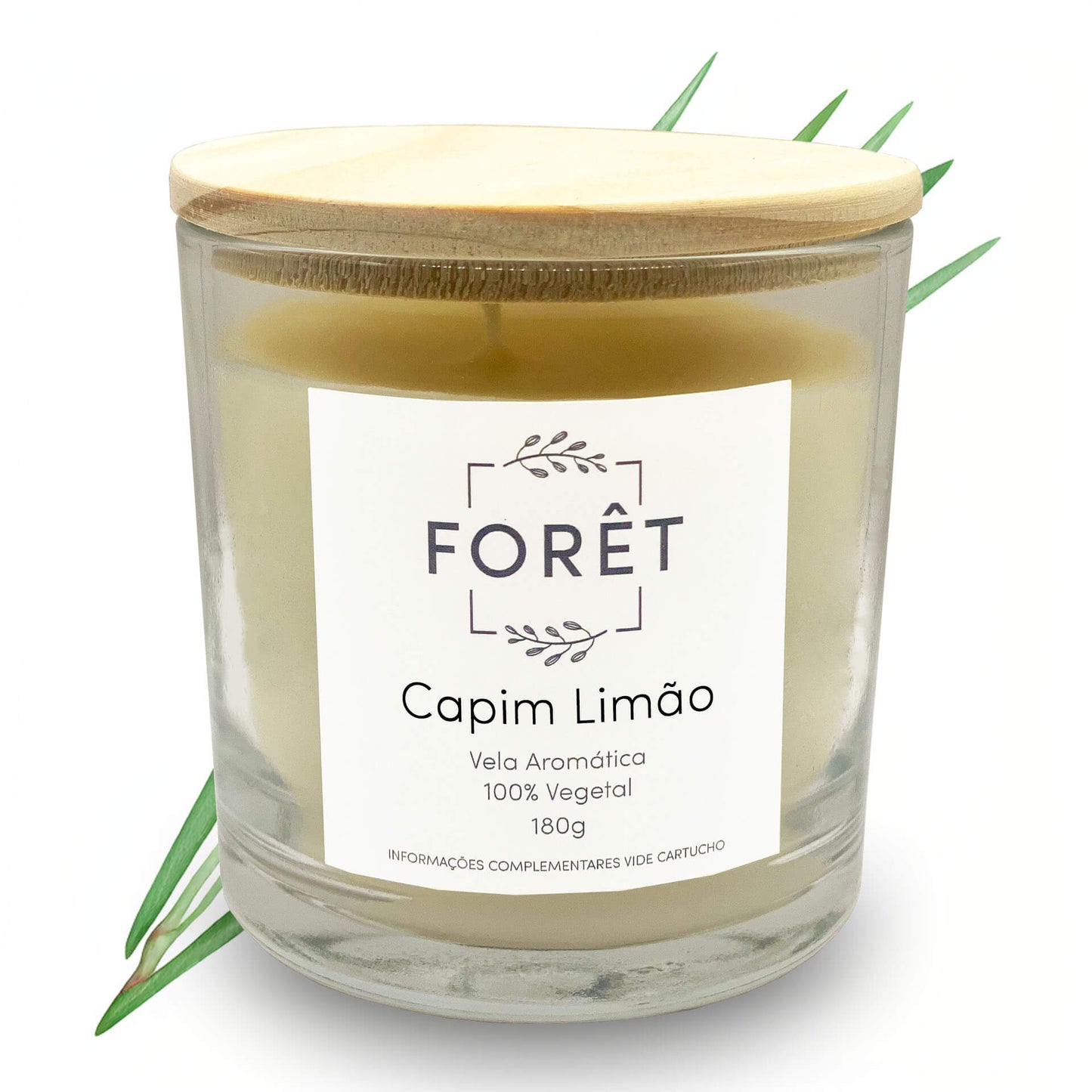 Vela Capim Limão Vegetal