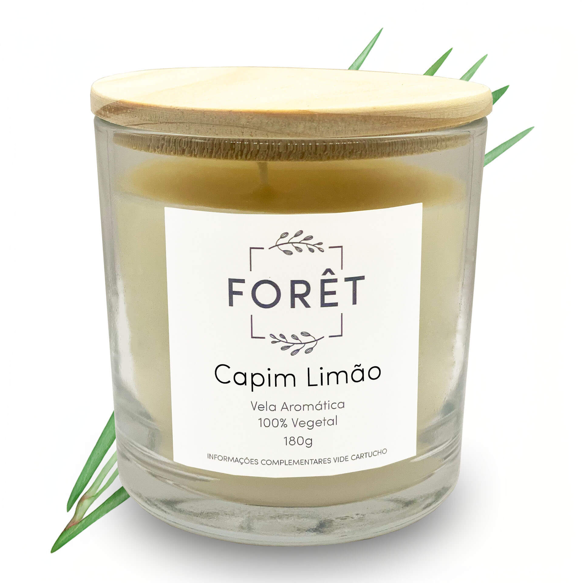 Vela Capim Limão Vegetal