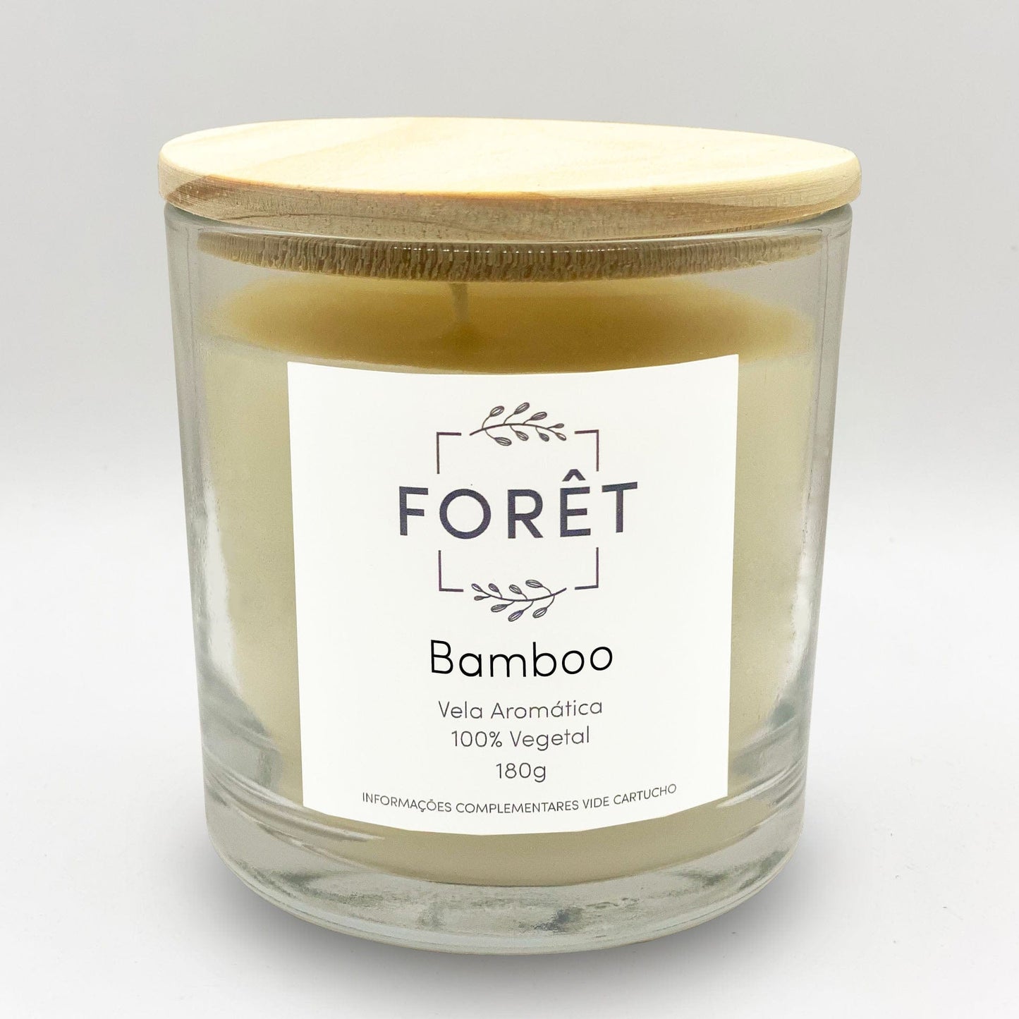 180g Vela Aromática Bamboo Forêt Vela Perfumada