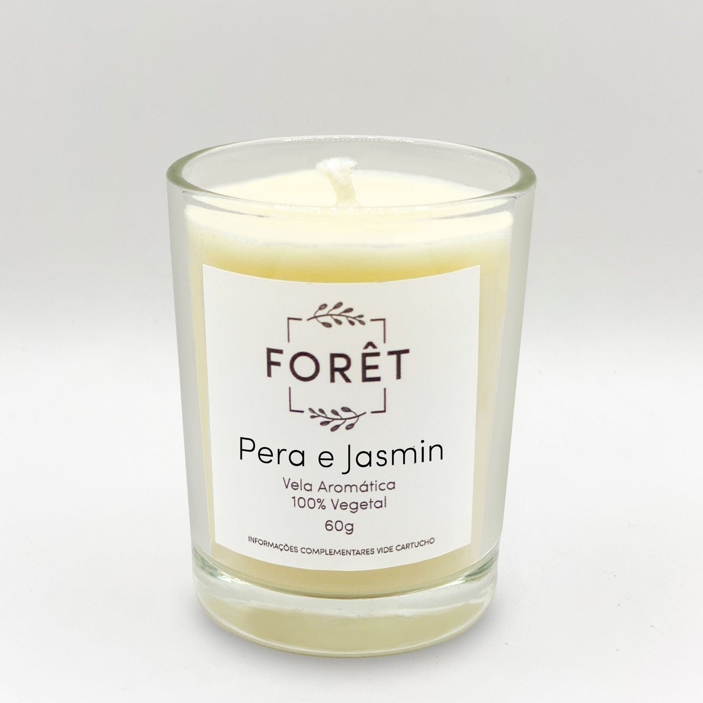 60g Vela Aromática Pera e Jasmin Forêt Vela Perfumada